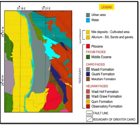 Figure 3.  Geological map of the study area (Modified after CONOCO 1987). 