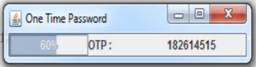 Figure 4: one time password generated     report