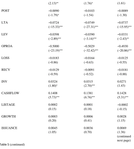 Table 5 (continued) 