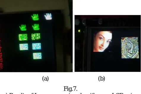 Figure 6. By thresholding technique the 32x32 image is The resulted images after image processing are shown in generated as binary image