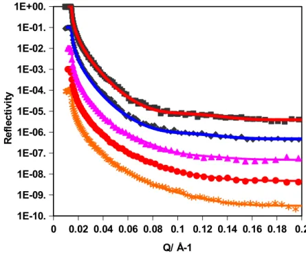 Figure 4. (A) Adsorption kinetics for RSF 5-30 kDa 3 mg/ml with NaCl concentrations of 5