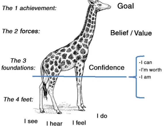 Figure 1. The ‘Cantón’s Giraffe’ motivational coaching model [28,29]. 