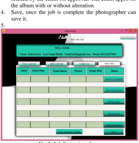 Fig 4: Web application. 