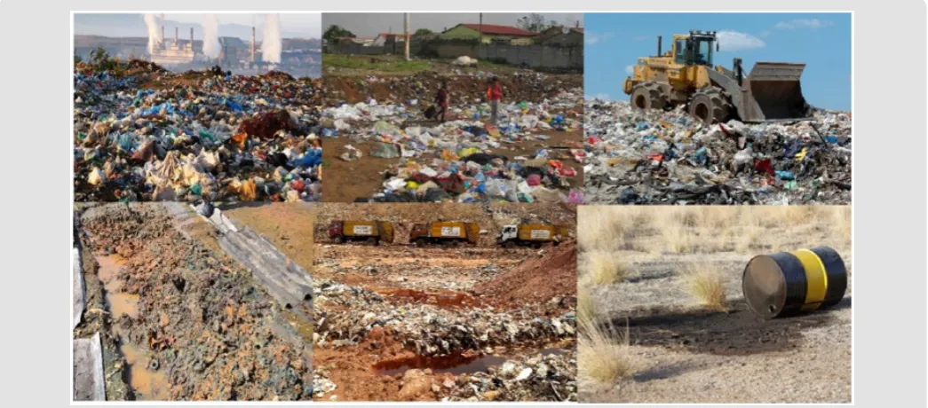 Figure 3: Soil pollution caused by the release of industrial garbage.