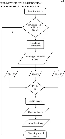 Fig. 1 Flow Chart of Classification of skin lesions with task strategy 