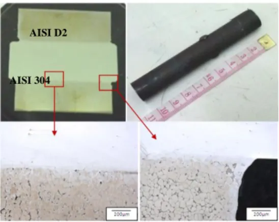 Fig. 6: Demonstration component for joining two different materials with microstructure at interface           (Mohammed, M.N., et al, 2013)