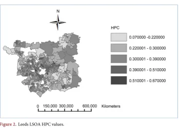Figure 2. Leeds LSOA HPC values.