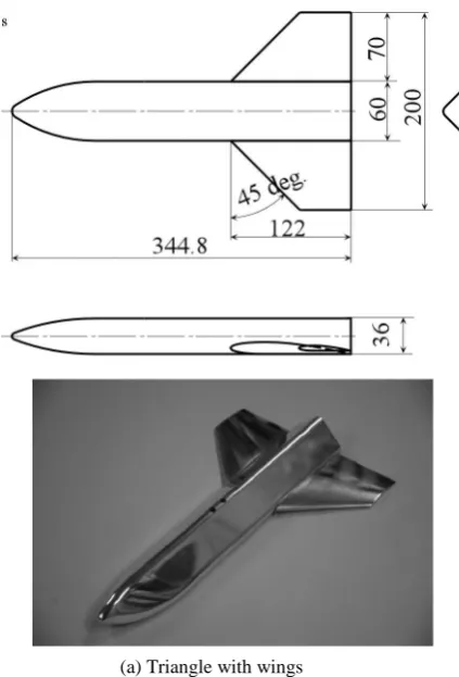 Figure 1. Geometry and photograph of fuselage-alone models.  