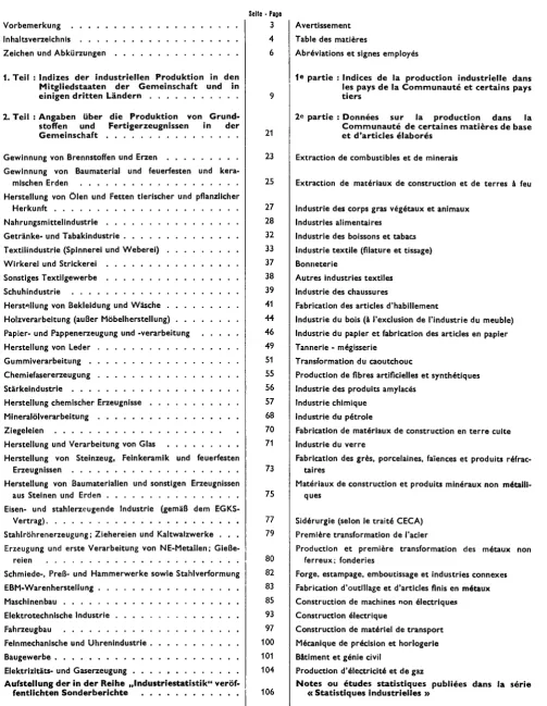 TABLE DES MATIÈRES 