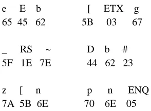 Table 11: Decryption table for 5B, 03, 67 