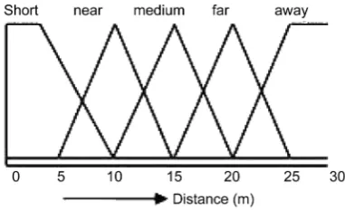 Figure 7. Distance-membership function. 
