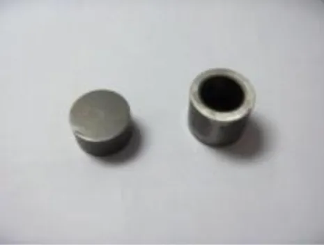 Fig. 16: Work-piece and cup shaped forging produced experimentally. 