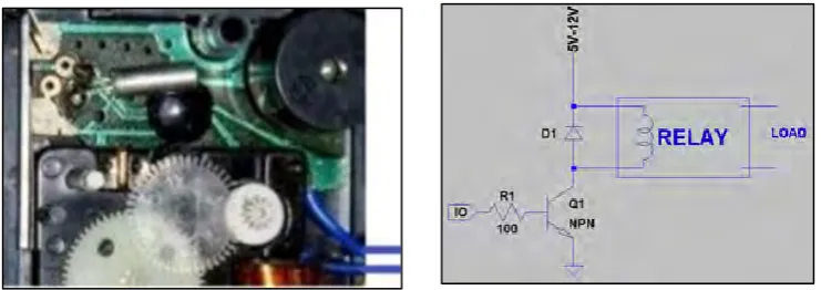 Figure 2.1.1.3: Contacts of the relay used to switch on the vibrator (Gmbh, 2005). 