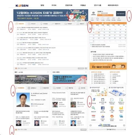 Figure 1. Item of KOSEN web Page. 