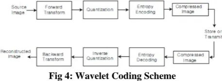 Fig 4: Wavelet Coding Scheme  