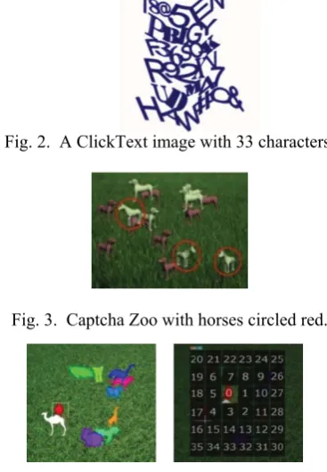Fig. 2.  A ClickText image with 33 characters. 