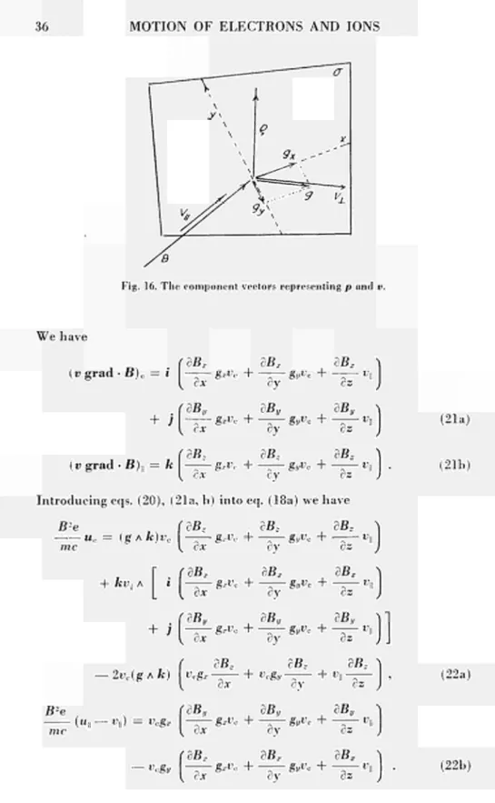 Fig.  16. The component  vectors  representing  ρ  and  v. 