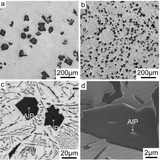 Figure 2. (a) SEM image of Al-18Si-0.03P alloy, (b) EBSD map of primary Si in Al-18Si-0.03P alloy, (c) is enlarged from (b)