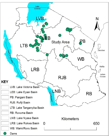 Figure 1. Location map of Tanzania. 