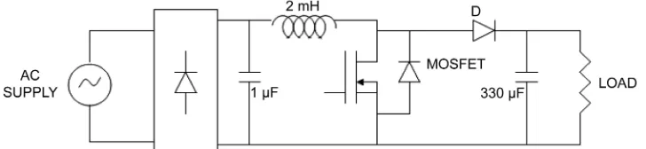 Figure 3. Double boost converter circuit. 