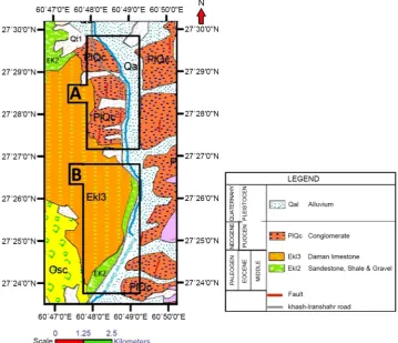 Figure 2. Geological map of the study area. 