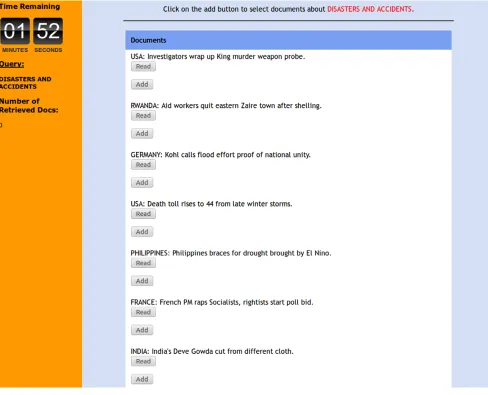 FIG. 2.Topic browsing: List of documents. [Color ﬁgure can be viewed in the online issue, which is available at wileyonlinelibrary.com.]