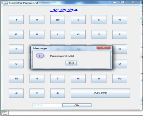 Figure 3. Captcha as Password  