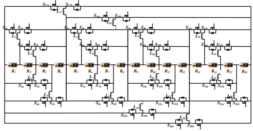 Figure 3. Proposed equalizer for 16 cells in series 
