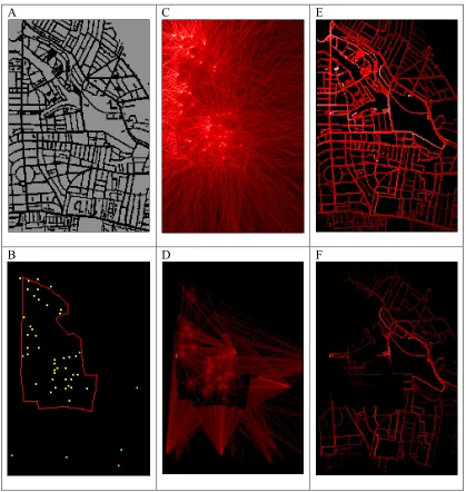 Figure 11: Exploration of the street system and discovery  of entry points (tube stations) in Notting Hill  