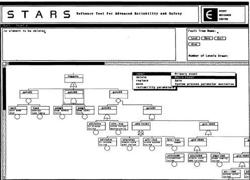 Figure 3- STARS fault-tree editor 
