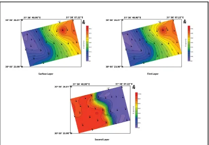 Figure 10: Kinetic Young’s Modulus (E) maps of the study area. 