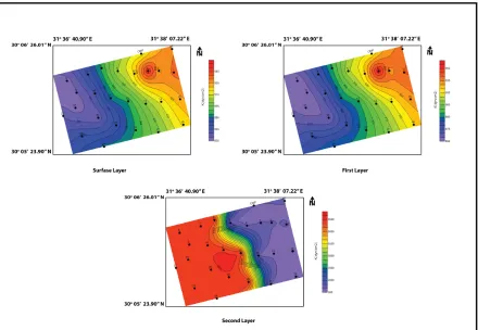 Figure 11: Kinetic Bulk Modulus (K) maps of the study area. 