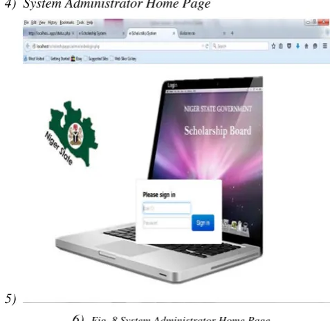 Fig. 7 Application form 