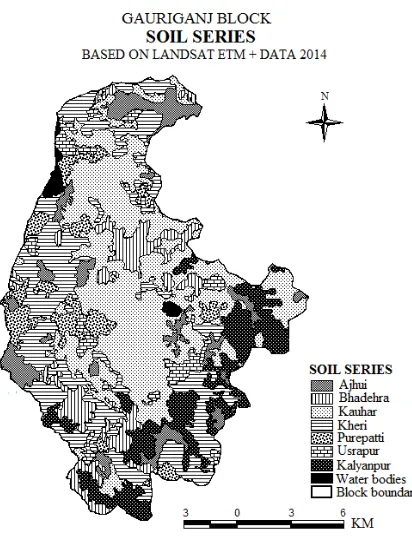 Table 2: Soil series distribution in Gauriganj block, Amethi district, U.P. Sl Soil Series Area Area  No