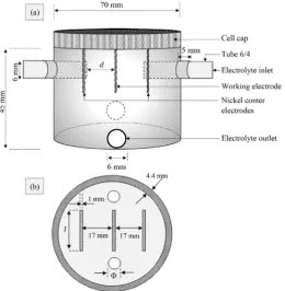 Figure 1. Schemes of the body (a) and of the cap (b) of the IJC.                                                                   