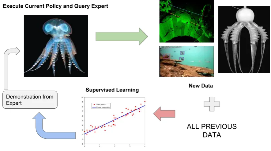 Figure 9. The ﬁgure depicts the training procedure of an Imitation Learning Agent