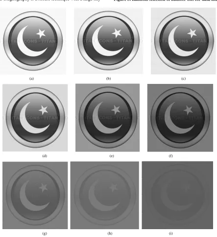 Figure 5. Random selection of number bits for data hiding. 