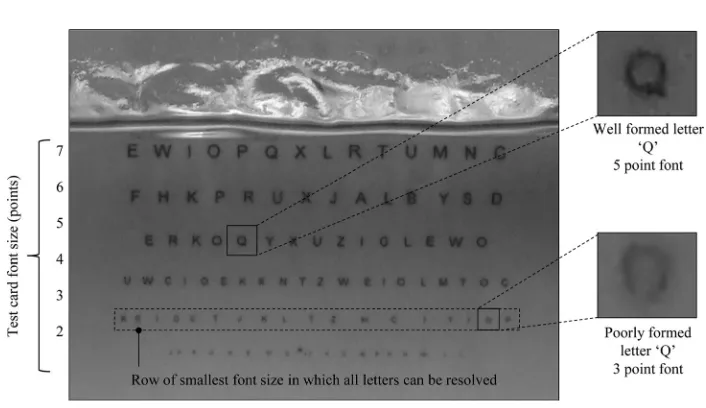 FIG. 2Qualitative assessment of optical transparency