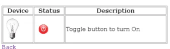 Figure 14  Accessing devices from web page 