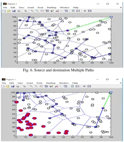 Fig. 6. Source and destination Multiple Paths  
