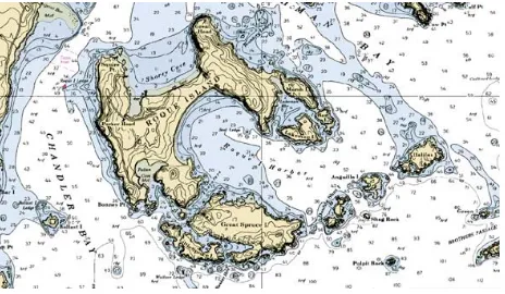 Figure 1. Map of rouqe island. 