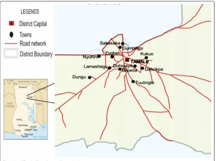 Fig. 1 Map of Tamale (Ghana Statistical Service, 2010 )
