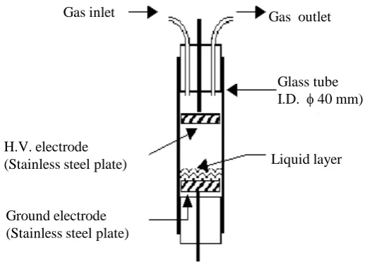 Figure 1. Diagram of the Packed-Bed plasma reactor. 