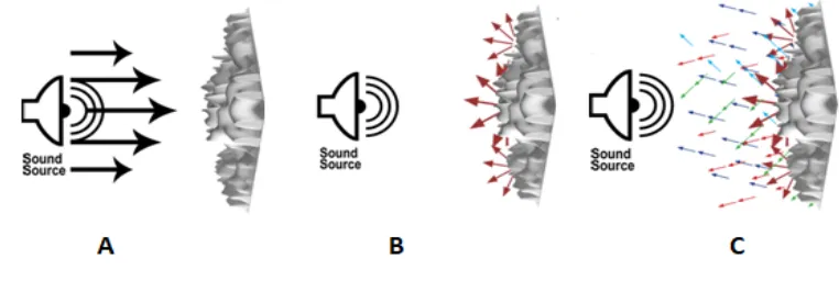 Fig. 7 Sound scattering by art diffuser (3)  