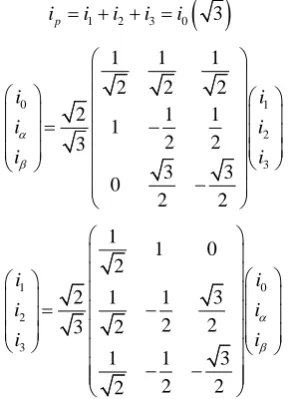 Figure 4. 0αβ reference system.                                                                             