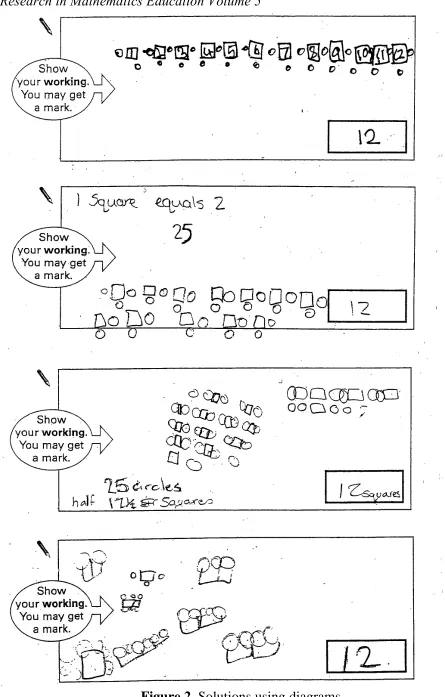 Figure 2. Solutions using diagrams