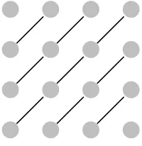 Figure 1: Potential aggregates on a grid of 22 × 22 interior nodes.