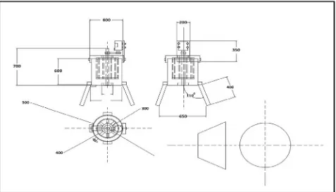 Fig. 10 shows the orthographic view of the machine  