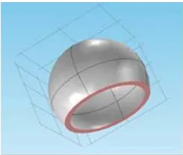Figure 1. Capacitive converter with spherical cap. 