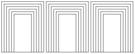 Figure 1. bdfm with rotor 54slots 1/2- pole pair winding with the connection of nested loop